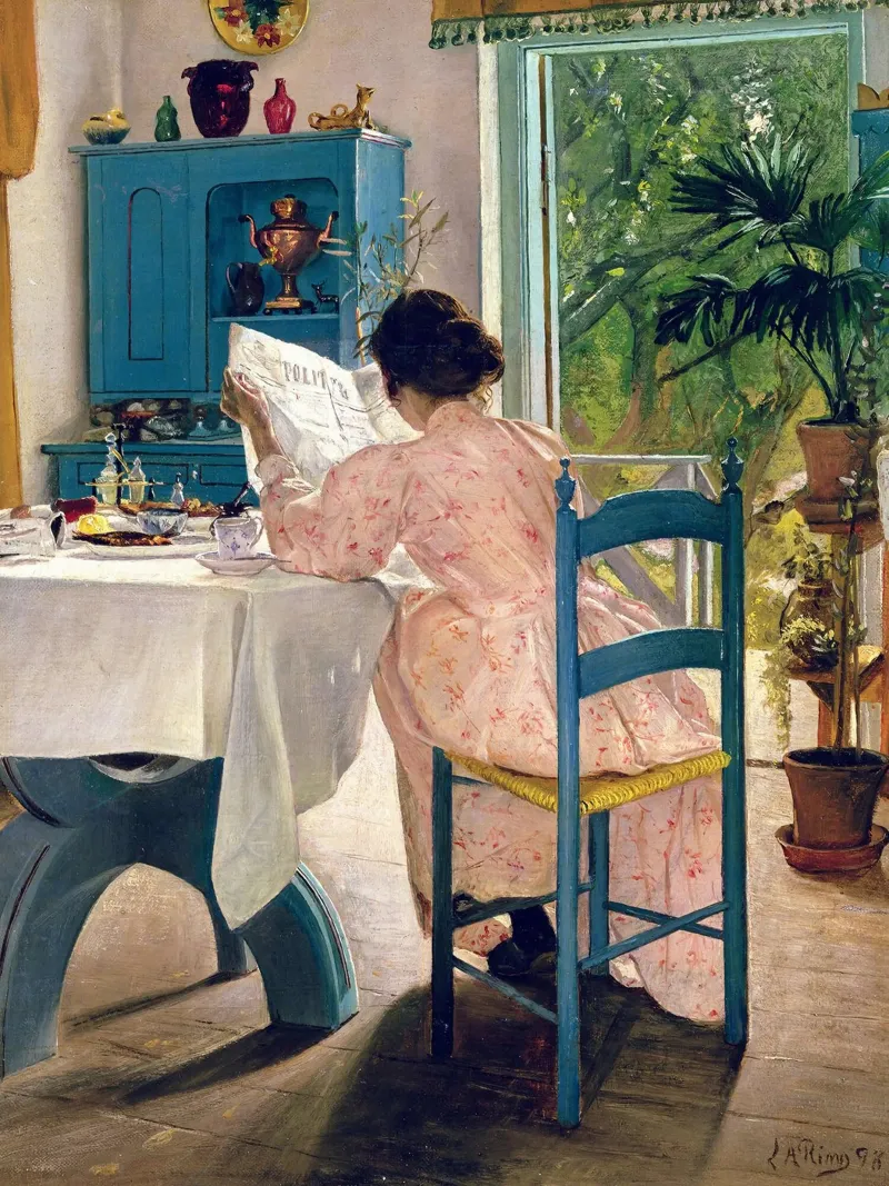 A colazione tela con Cornice a cassetta da Ken Kelly