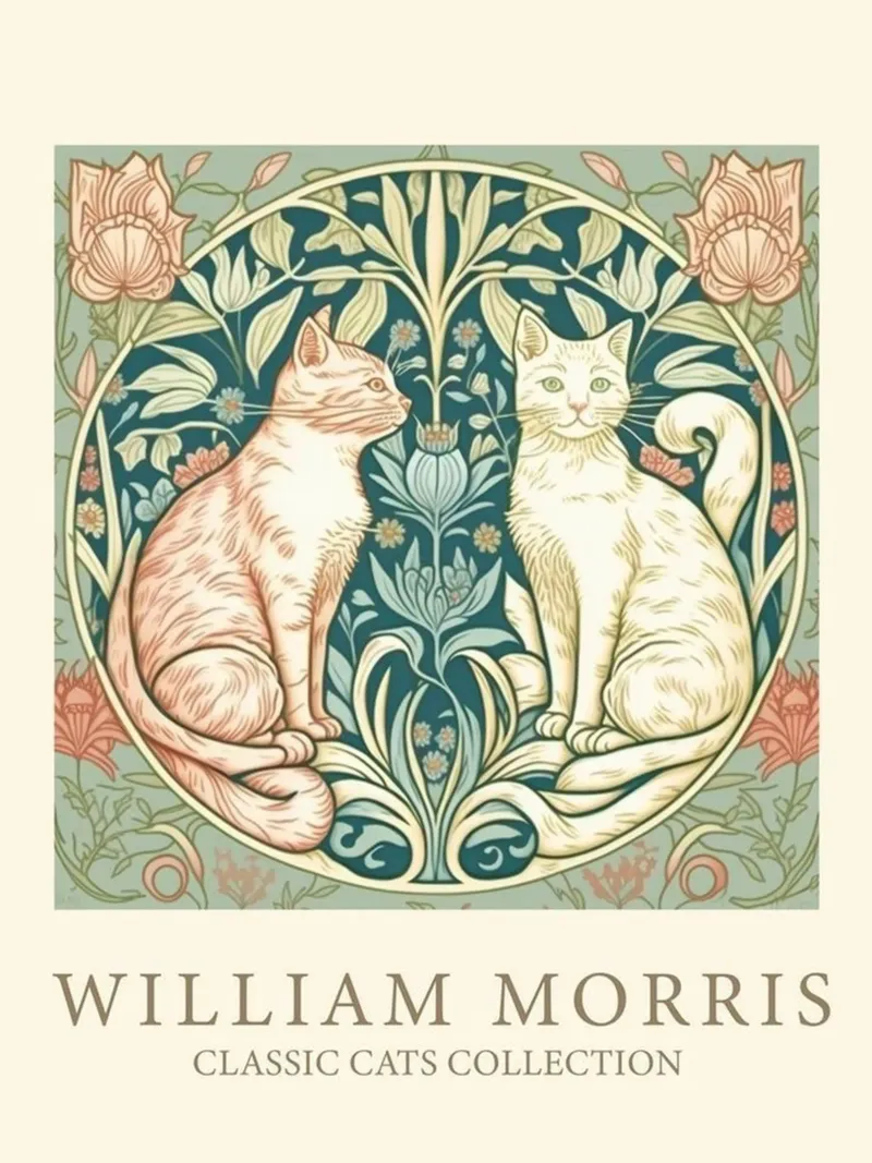 due bellissimi gatti poster da komo store