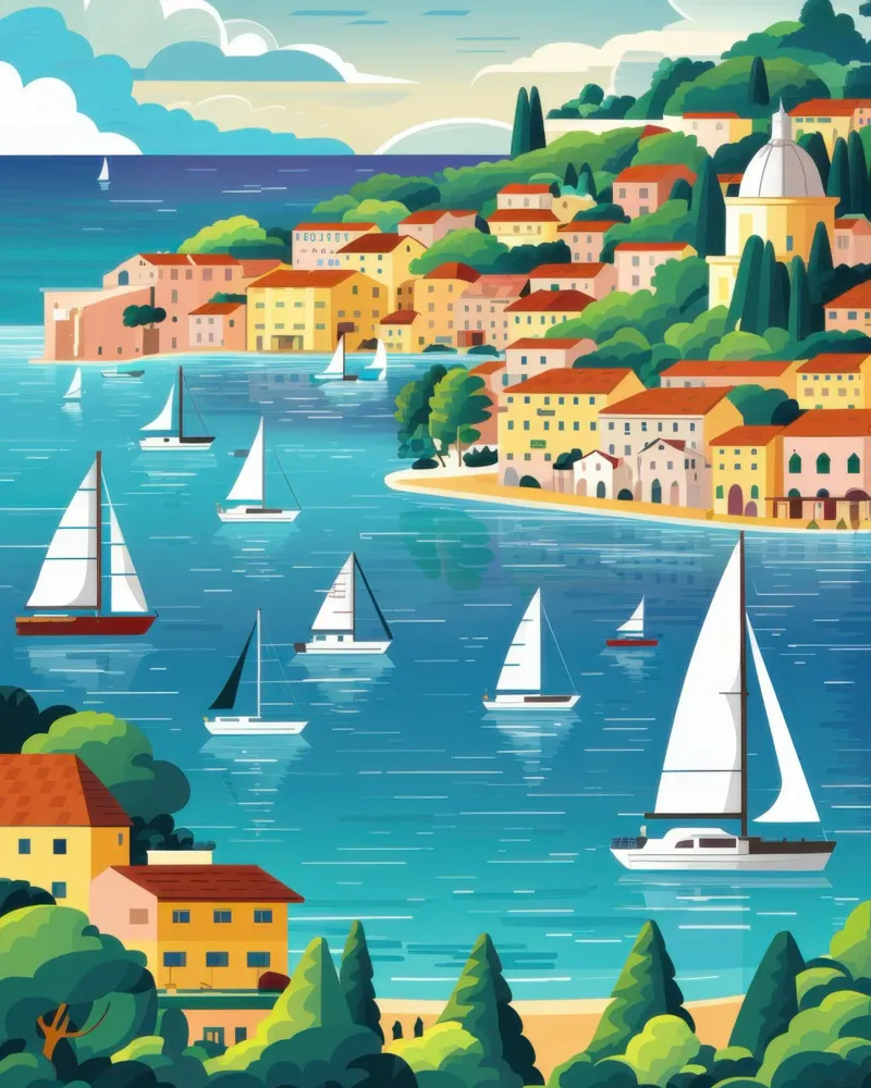 Coastal Regatta Day poster da Heaven Craft