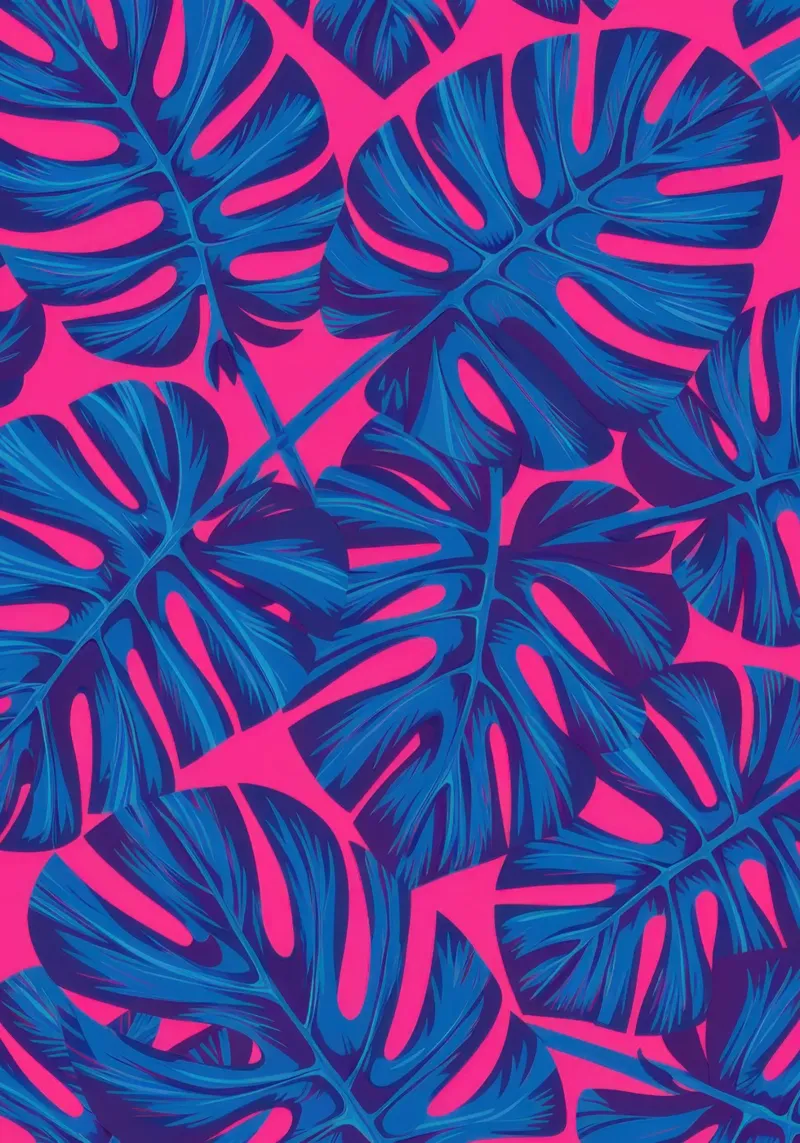 Elektrisch blauw gebladerte canvas met Baklijst van Heaven Craft