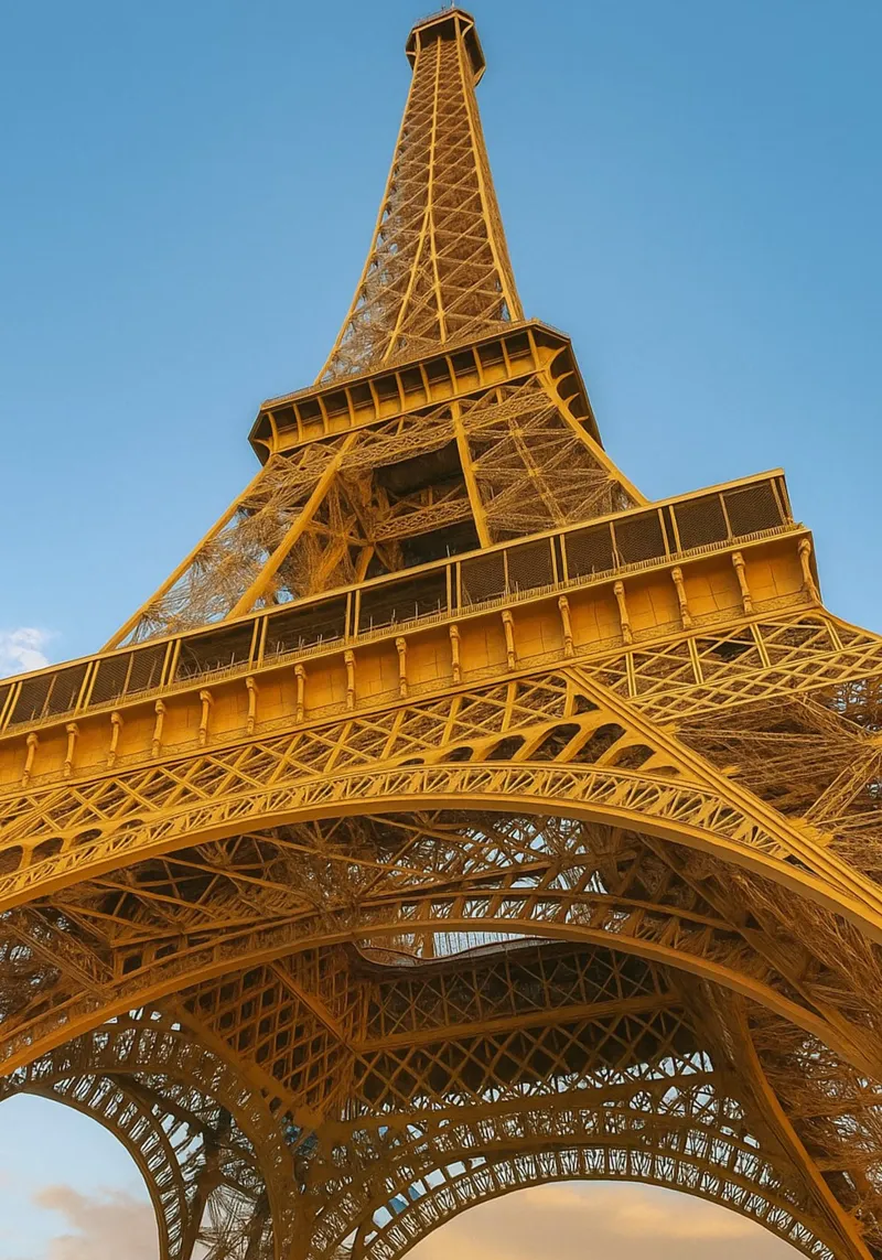 vue de la tour eiffel photographie retro toile avec Caisse américaine de viantishop