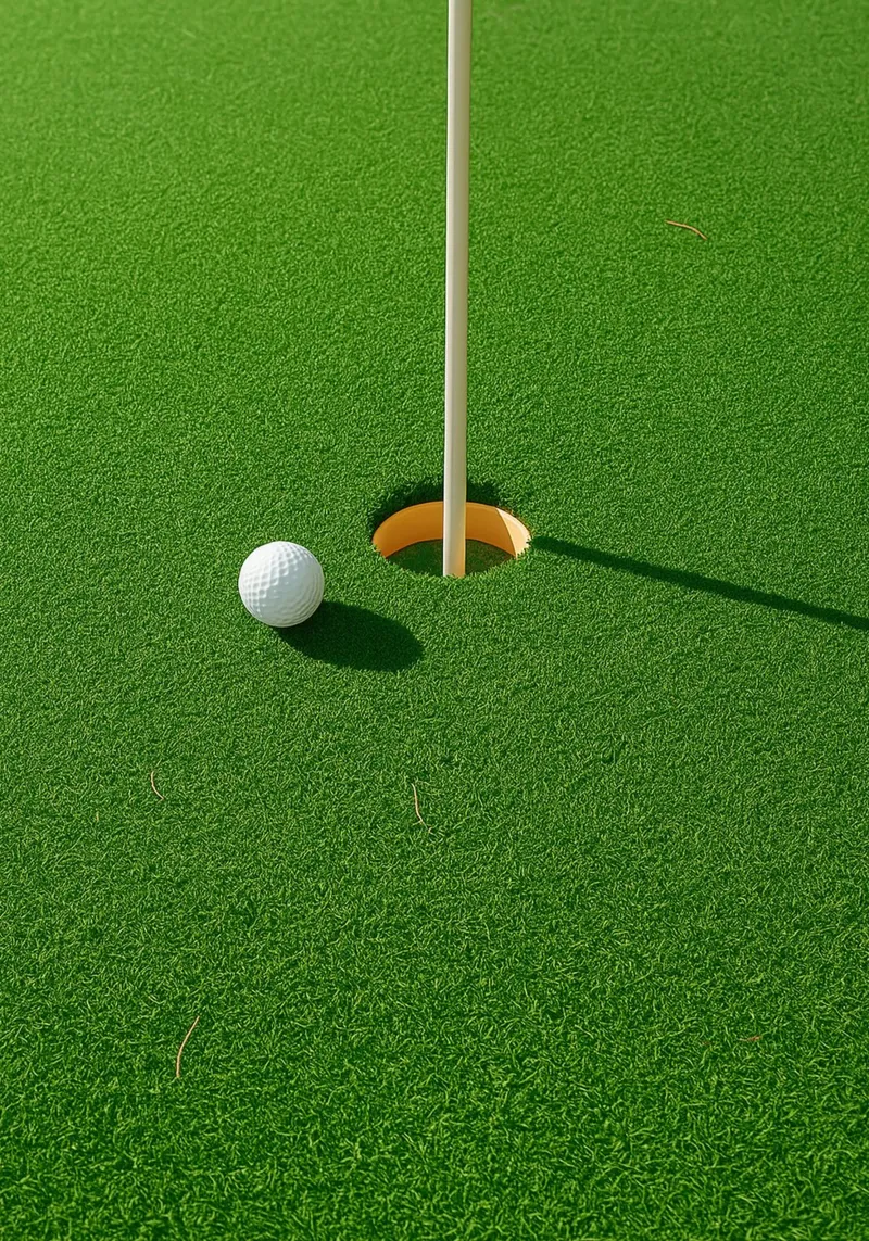 vue d'un trou de golf photographie rétro poster avec cadre en plastique de viantishop