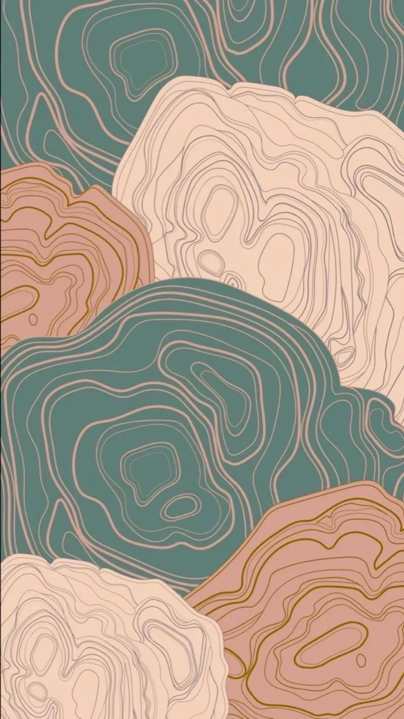 random line color canvas met Baklijst van lily