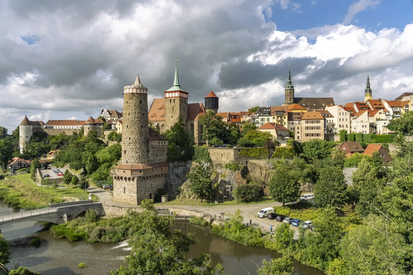Bautzen tela con Cornice a cassetta da Reisefotografie - Bilder aus aller Welt