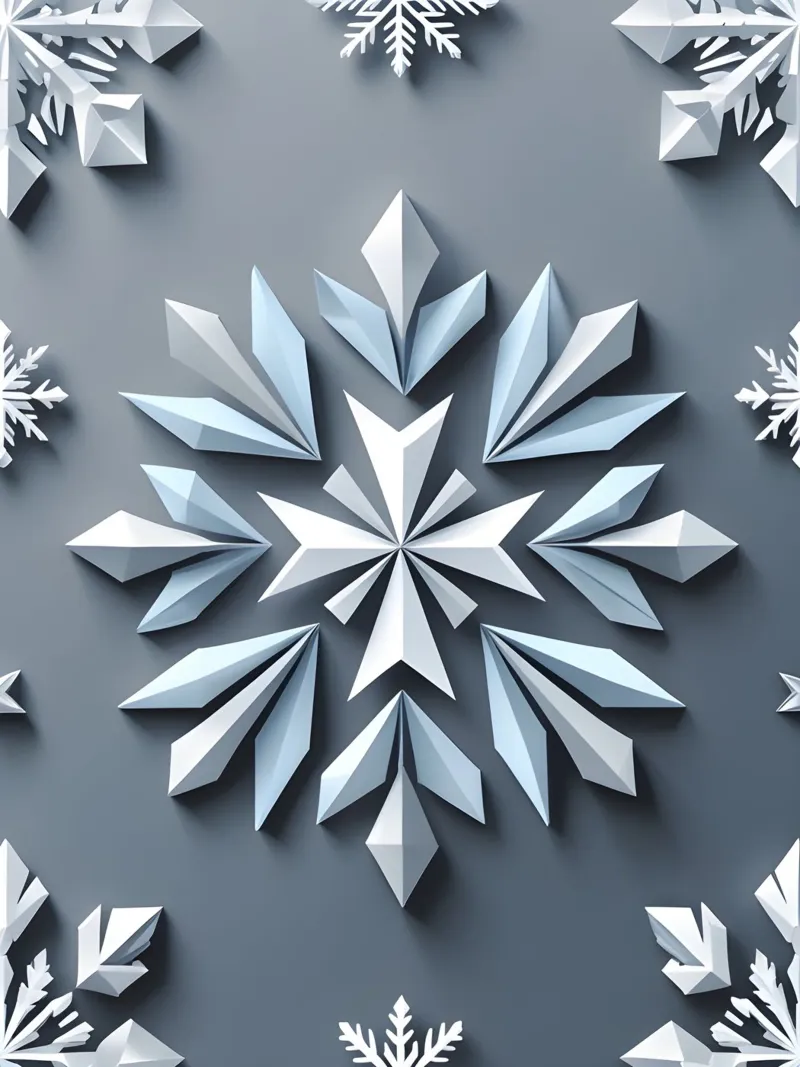 Fiocco di neve invernale poster con telaio in plastica da The Green Room