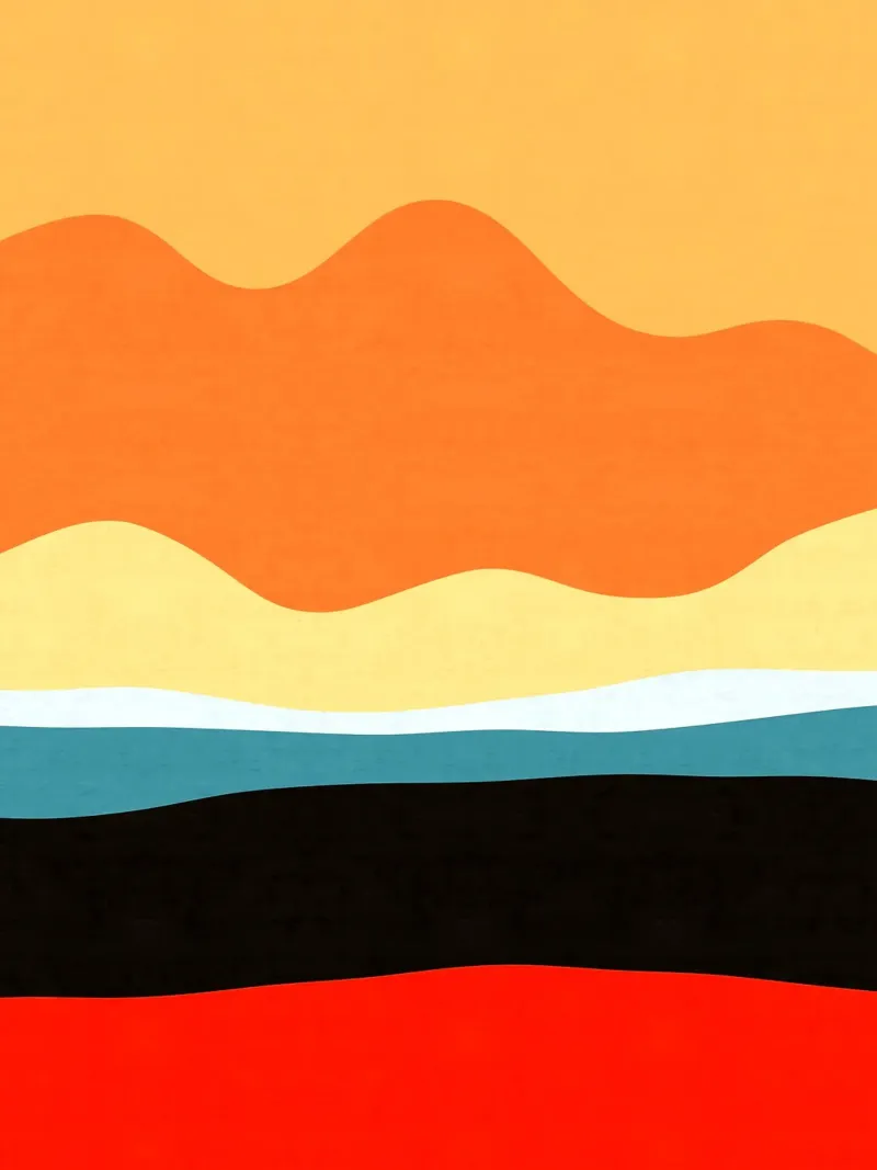 Paesaggio semplice I poster con telaio in alluminio da Sven B Strauss