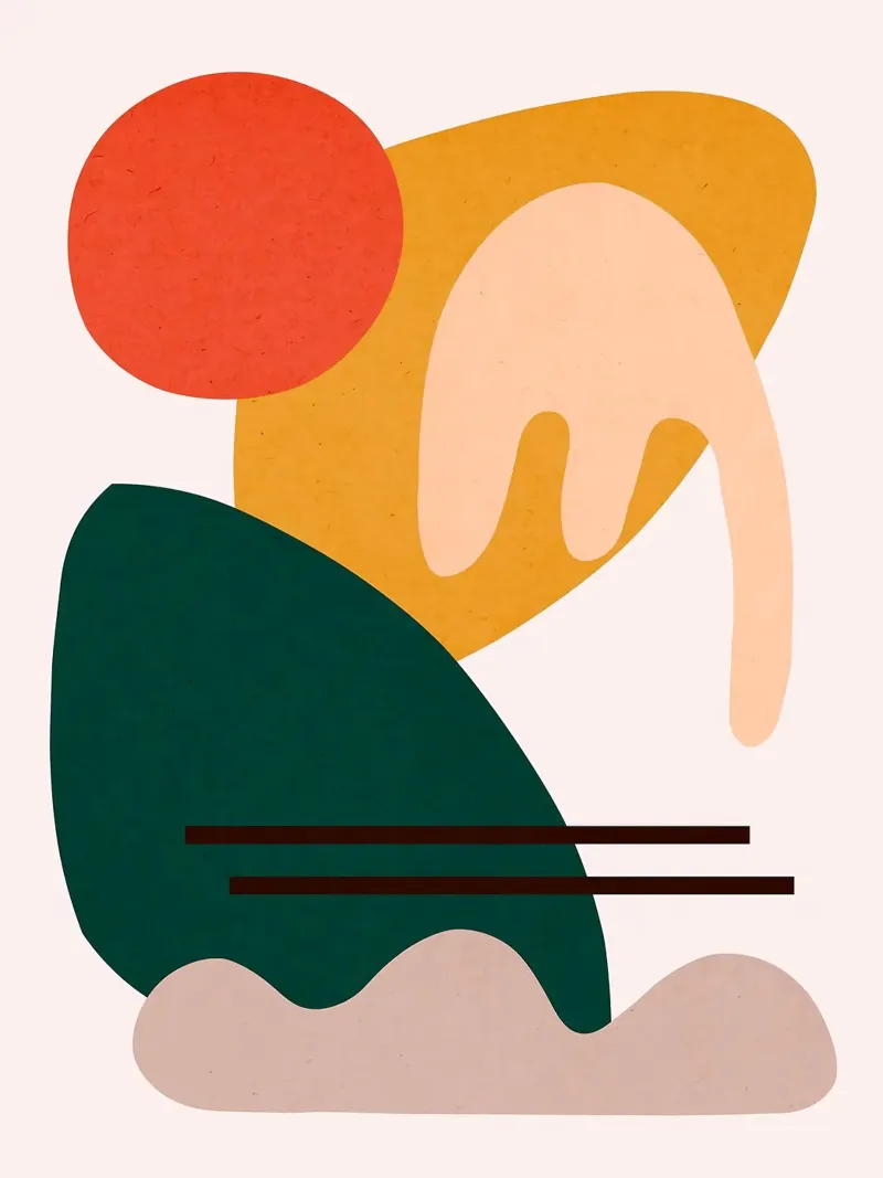 Figure astratte poster da Sven B Strauss