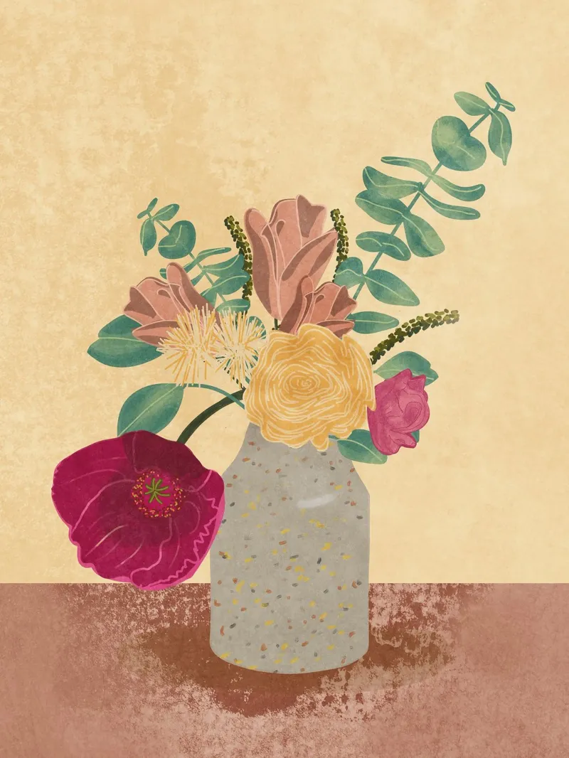 Fiori disposti carta hahnemühle da Raissa Oltmanns