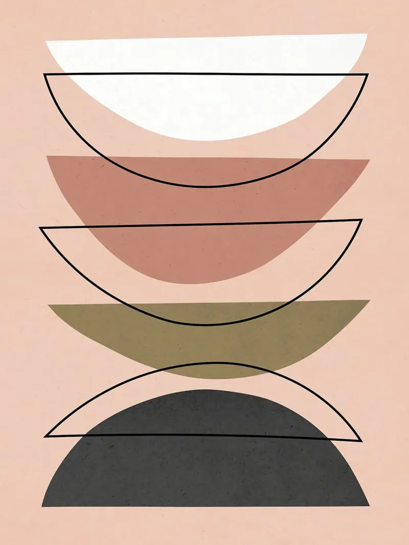 Geometric and Minimalist canvas with Floater frame by Fletcher M Henry