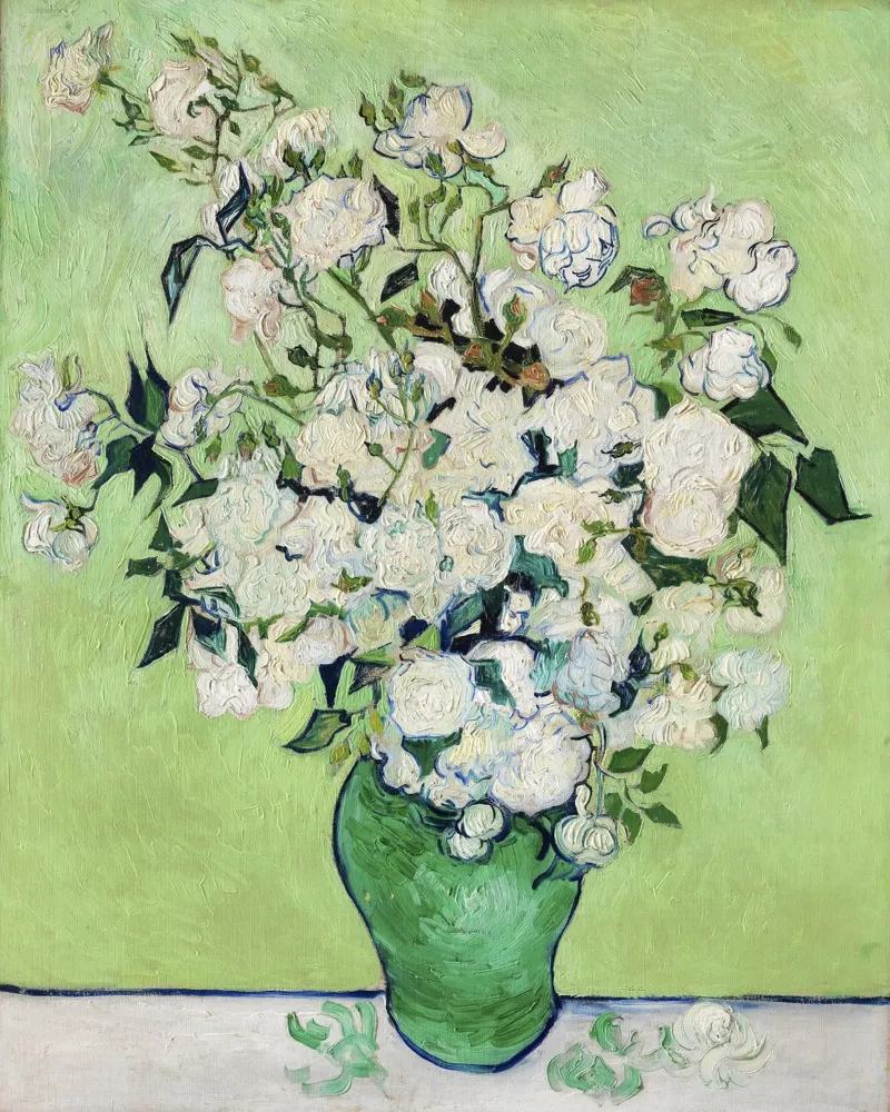 Vincent van Gogh - Rose (1890) poster con telaio in plastica da Venus Art