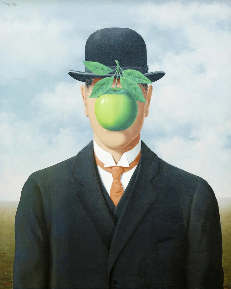 René Magritte – The Son of Man (1964 canvas with Floater frame by Classic Art Prints