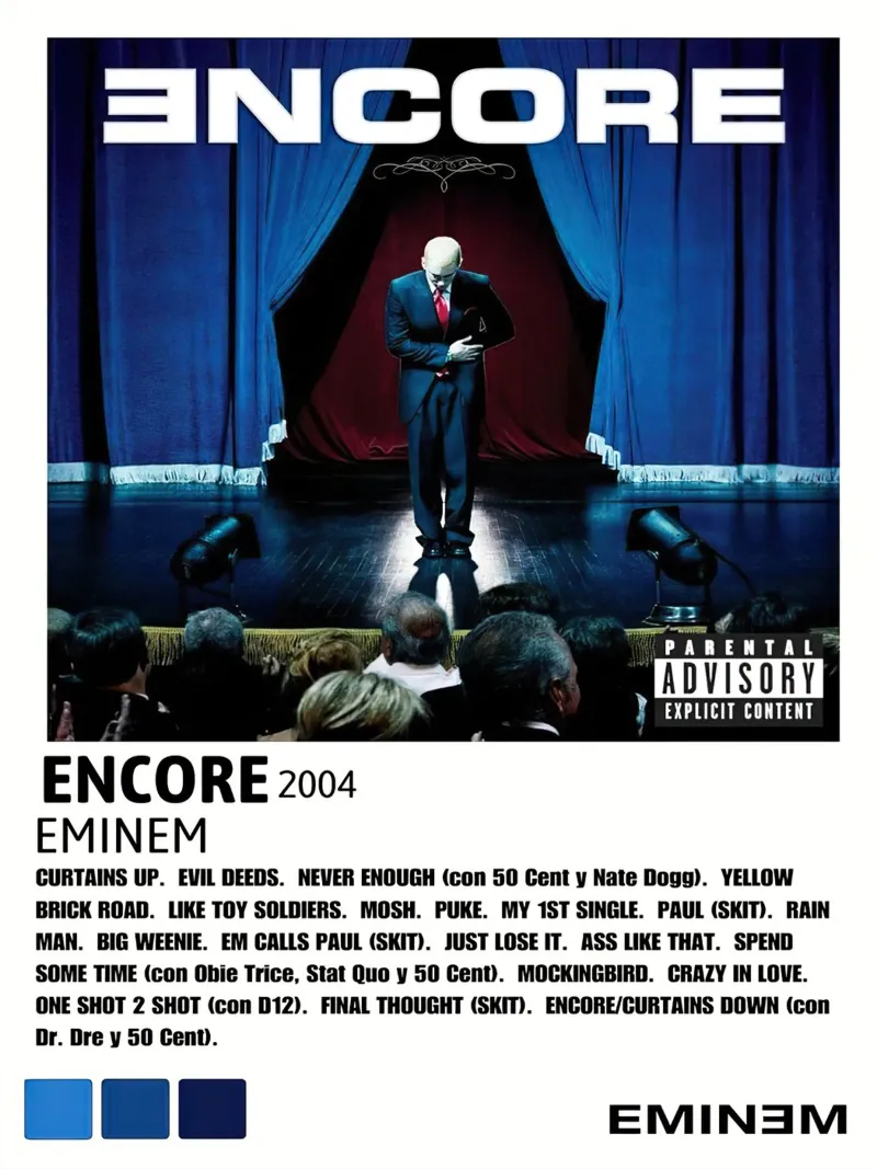 Eminem Encore tela con Cornice a cassetta da Roronoa7