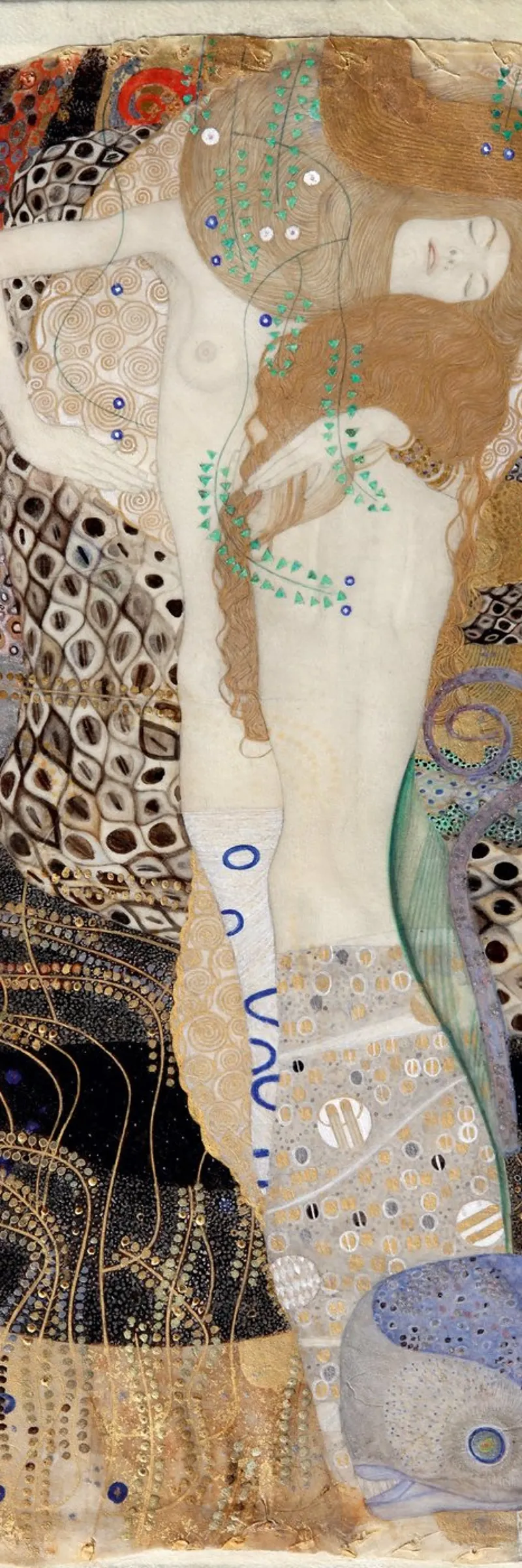 Gustav Klimt - Amici: Serpenti d'acqua poster da Gustav Klimt ART Prints