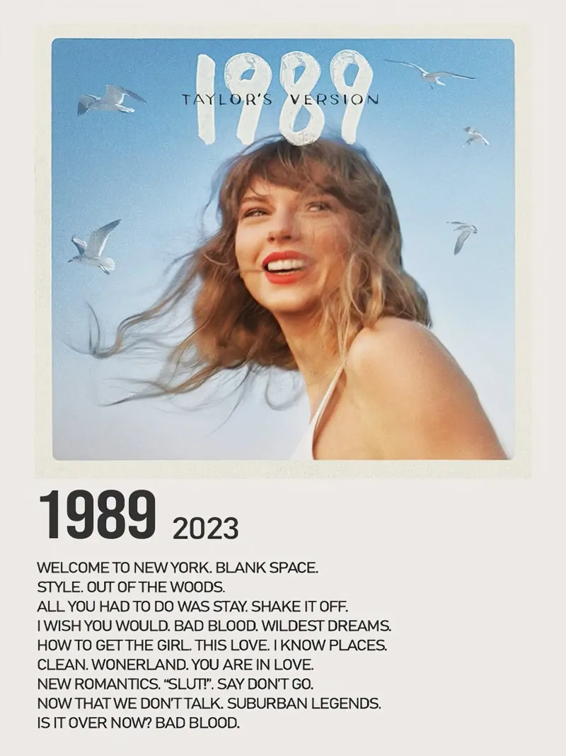 Taylor Swift 1989 poster con telaio in alluminio da Roronoa7