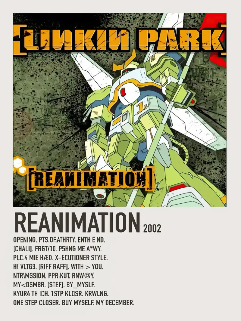 Linkin Park Reanimation poster con telaio in legno da Roronoa7