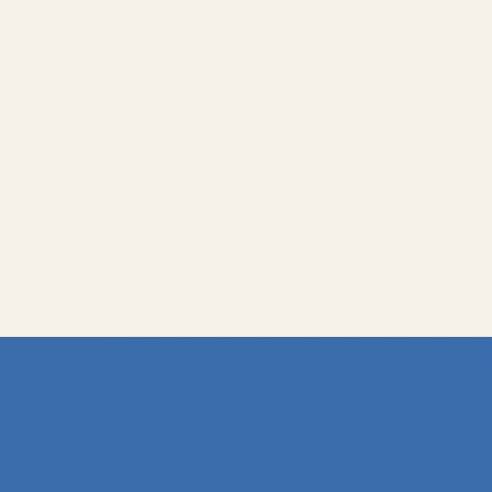 Tweekleurig beige en blauw ontwerp poster van Paigaam Studio