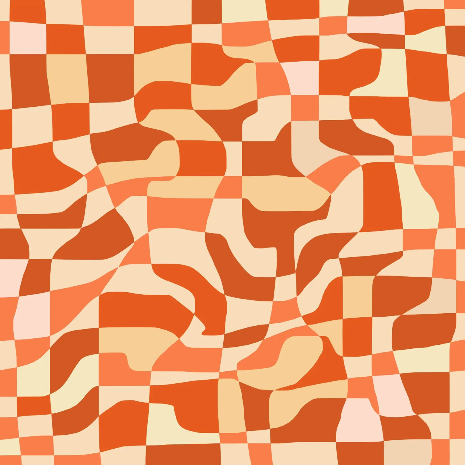 Decorative checkers 03 canvas with Floater frame by Little Dean