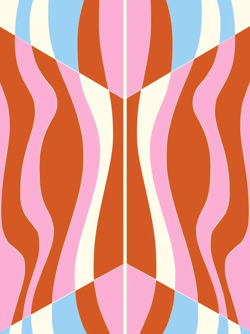 Bizarre Pattern 04 canvas with Floater frame by Little Dean