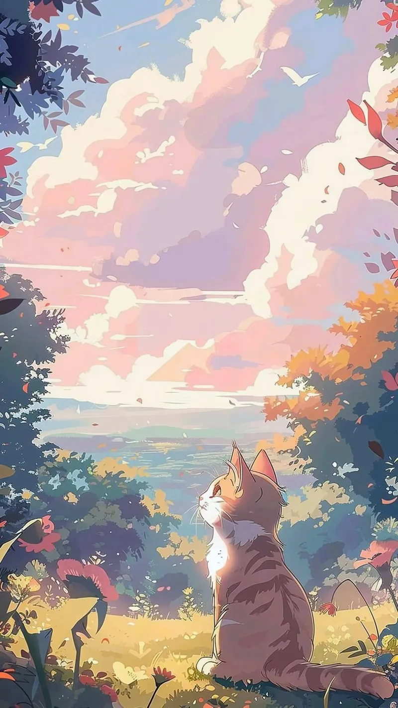 cat viewing sunshine tela con Cornice a cassetta da kichin