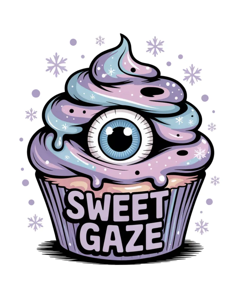 Pastel Goth Cupcake poster da Sasyall Graphics