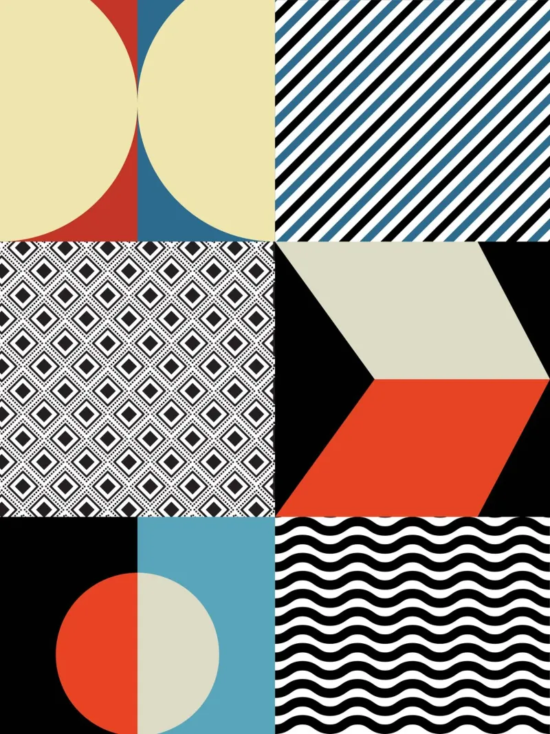 Retro Pattern Bizarre poster by Little Dean