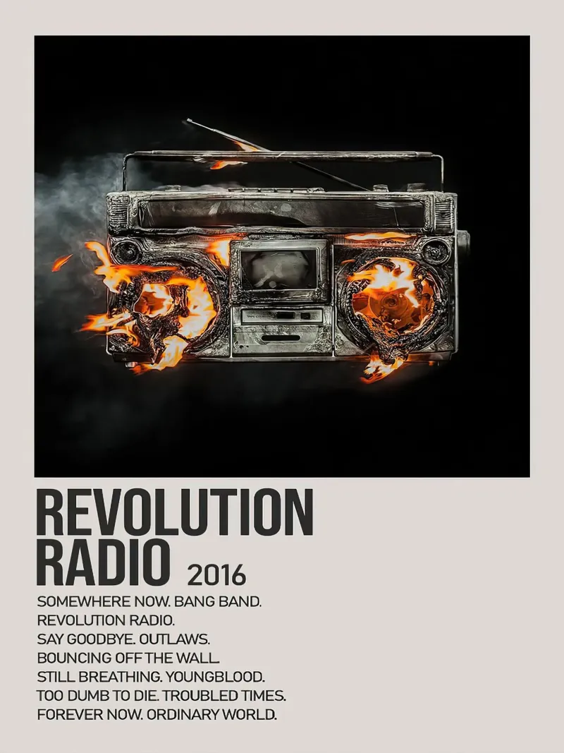 Greenday Revolution Radio poster con telaio in plastica da Roronoa7