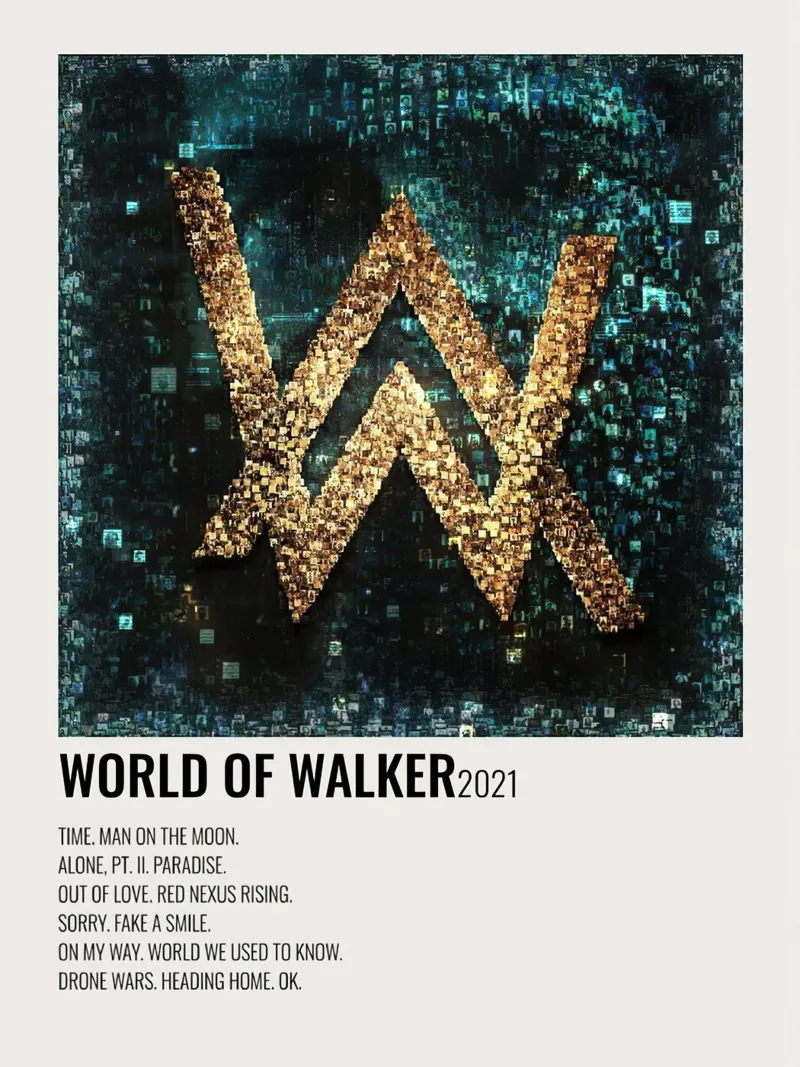 Alan Walker World of Walker poster con telaio in plastica da Roronoa7