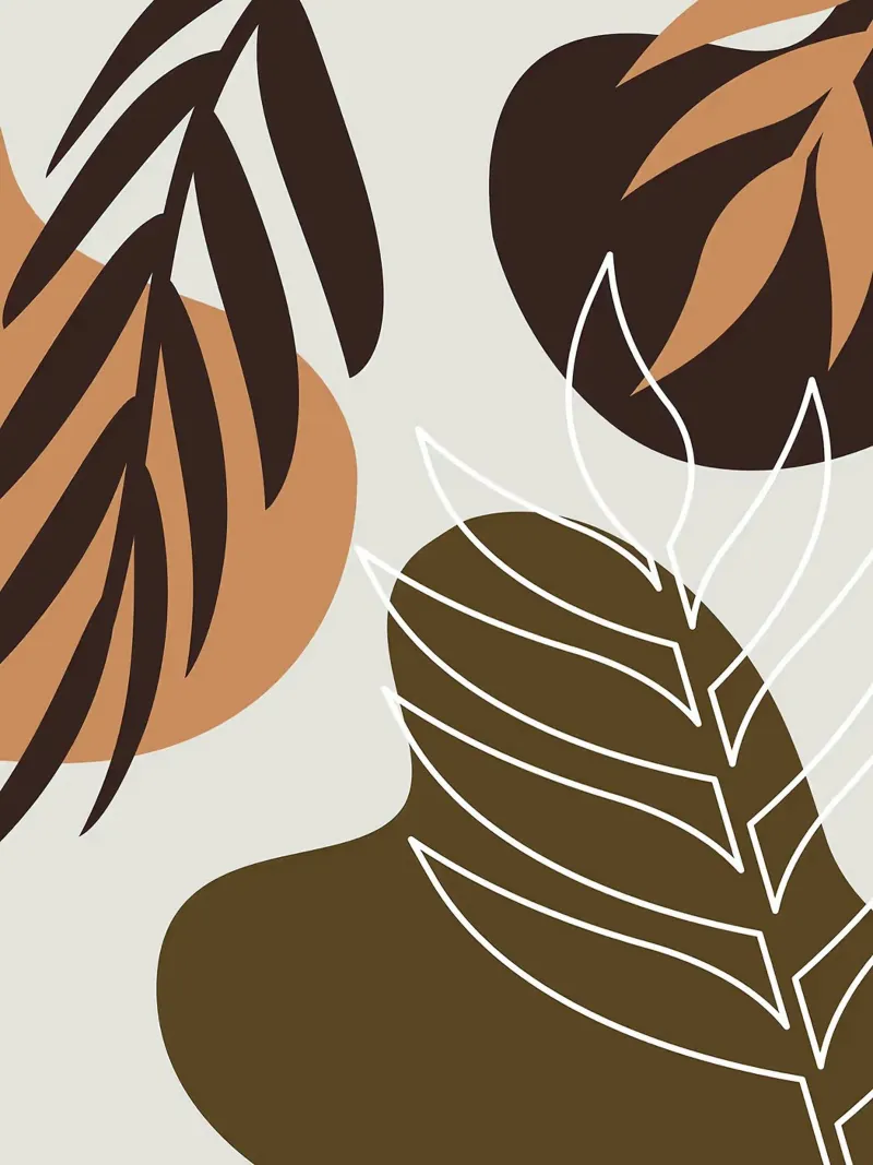 Foglia tropicale botanica poster da Olivia Lee
