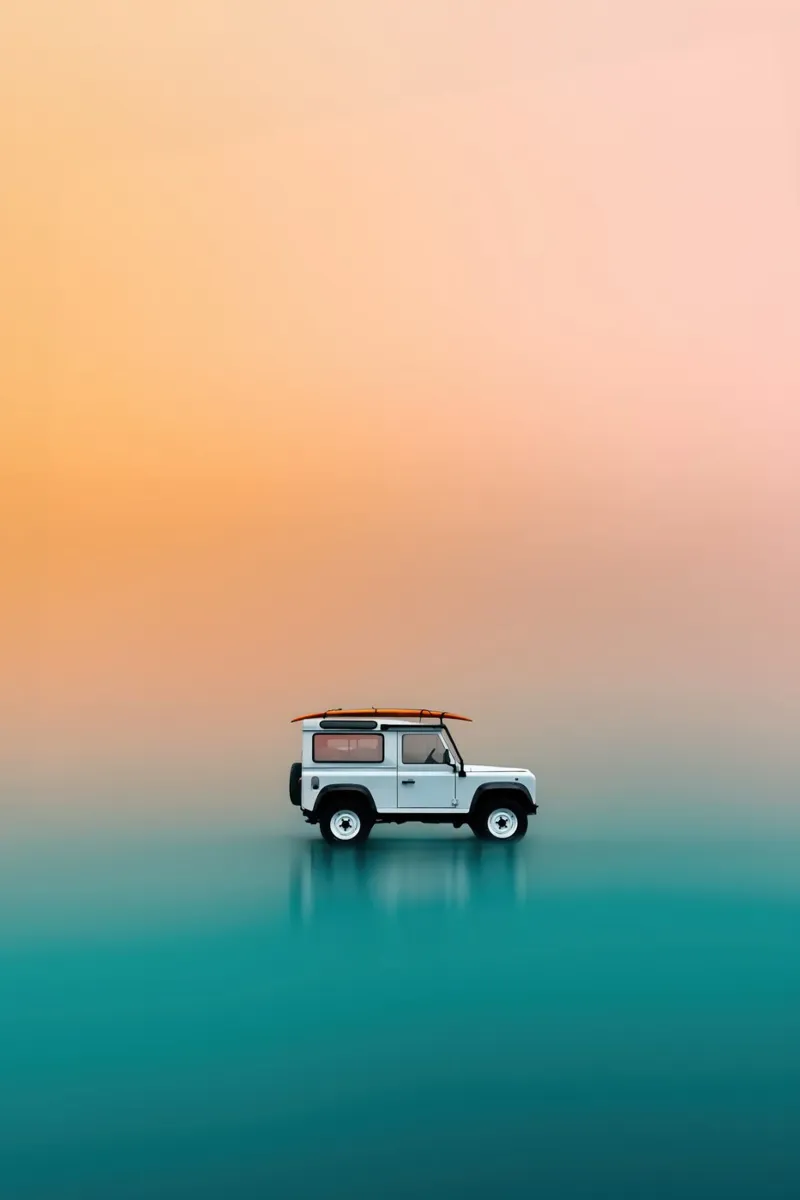 Driving to the beach Nr. 01 tela con Cornice a cassetta da lazydaypaper