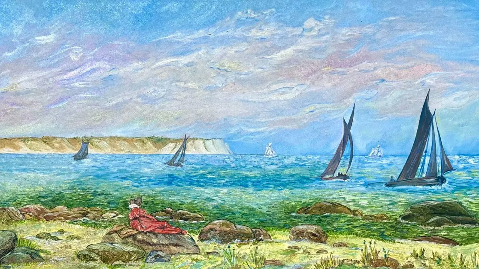 Kreidefelsen von Rügen poster da Kunst.der.Amelie