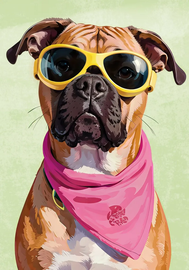 Dog with Sunglasses poster da Attaboy Dsgn