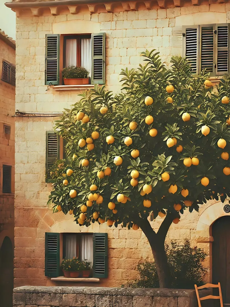 Albero del limone italiano poster da VintageBotanics