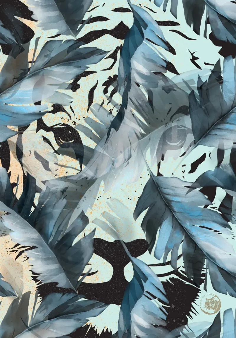 Tiger In The Jungle alluminio dibond da lazydaypaper