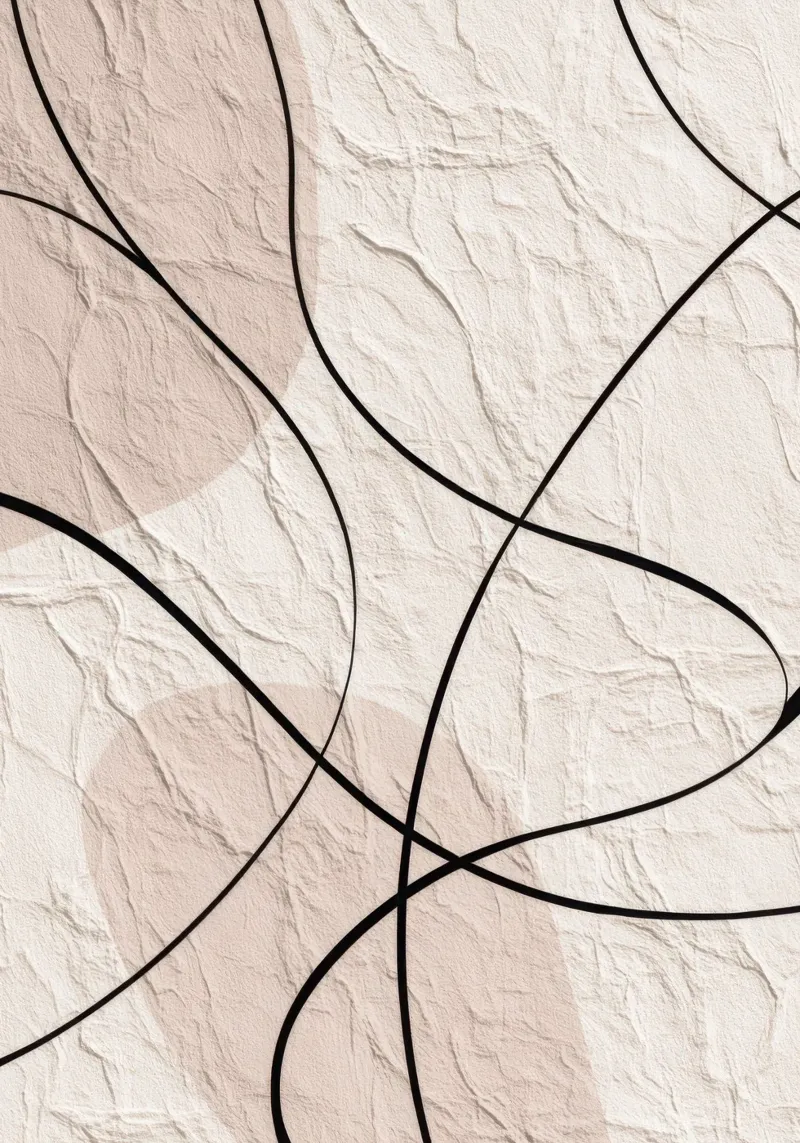 Minimalist Abstract Lines with Textured Beige Background poster by Artbyvo