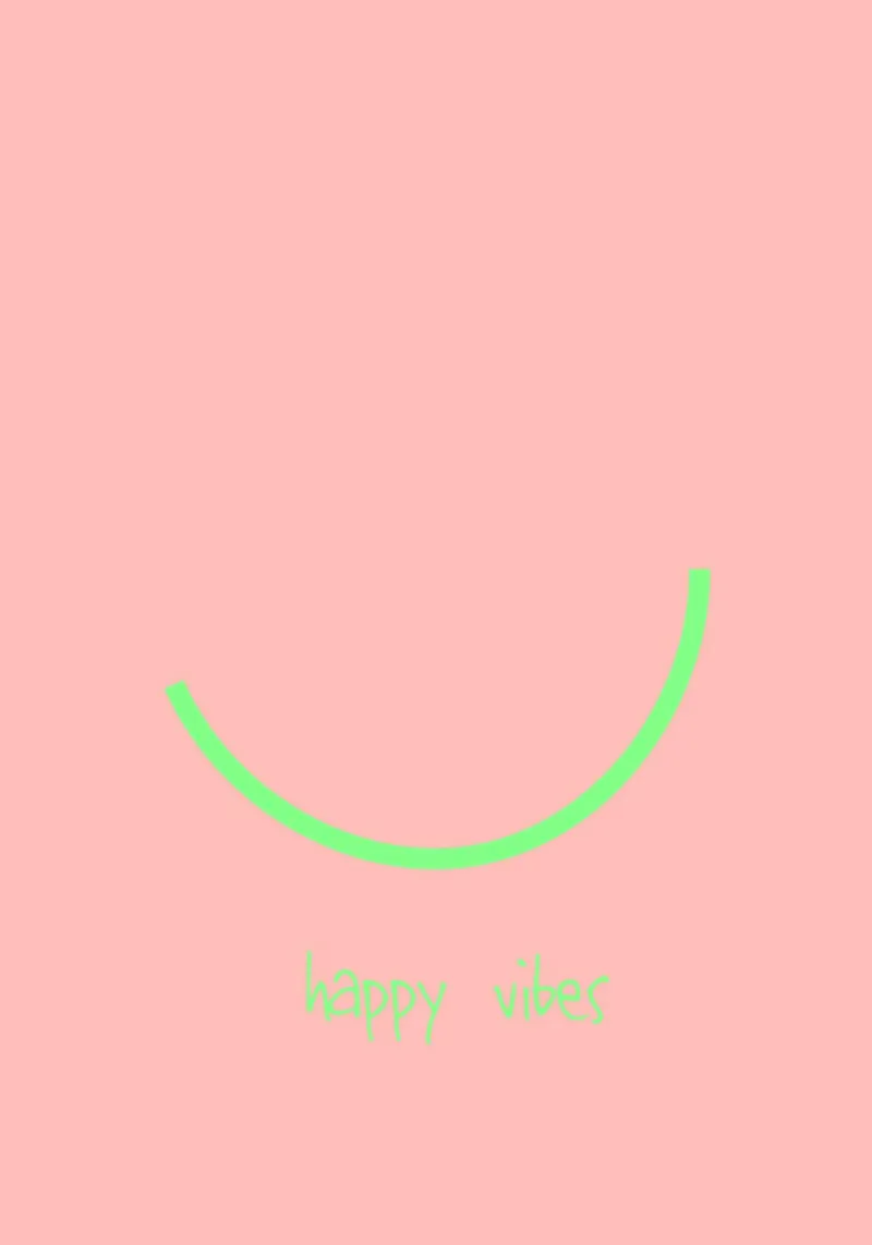 happy vibes. (keep on) canvas met Baklijst van FRICKE DESIGN