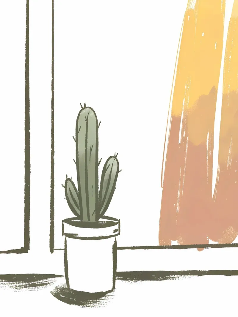 Vaso di cactus tela con Cornice a cassetta da PREKETEWE