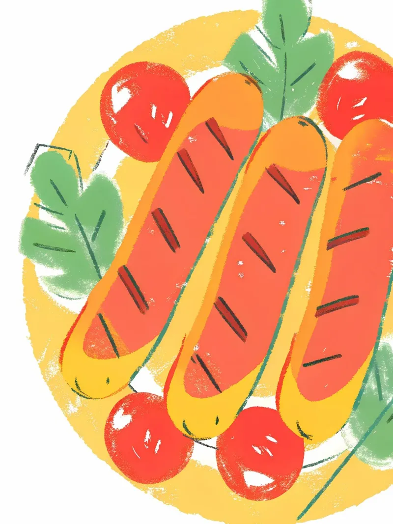 Salsiccia e pomodoro tela con Cornice a cassetta da PREKETEWE