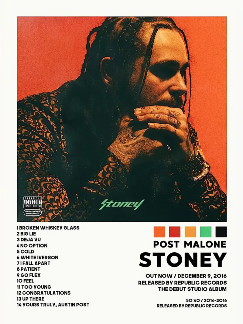 Post malone Stoney poster da Roronoa7