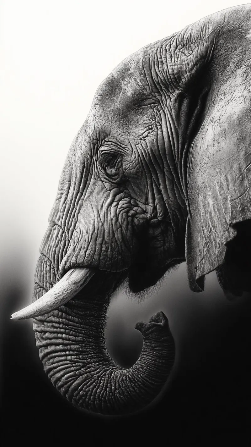 In the shadow of the elephant poster by Carinaprint