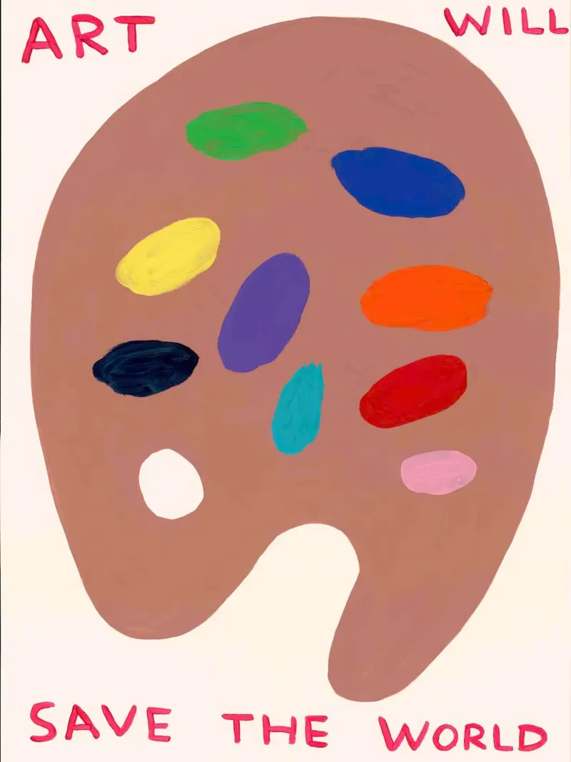 AWSTW- David Shrigley tela con Cornice a cassetta da ushop god
