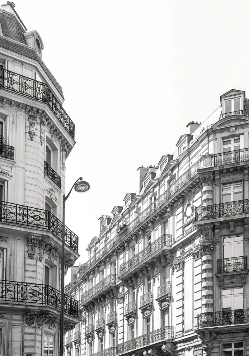 Paris Architecture- canvas with Floater frame by vintgeseyn