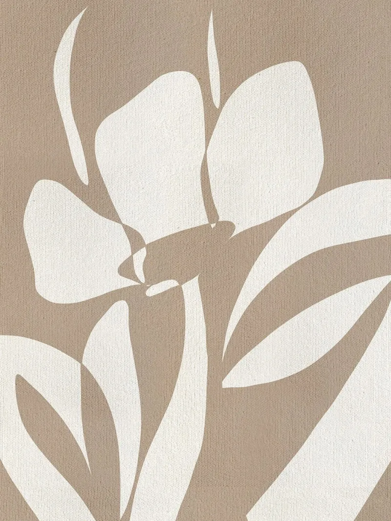 Petali muti III di Shatha Dafai poster con telaio in legno da Linda Richardson