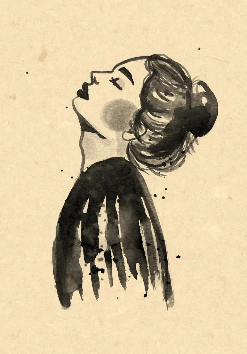 Liberare la mente poster con telaio in plastica da Raissa Oltmanns
