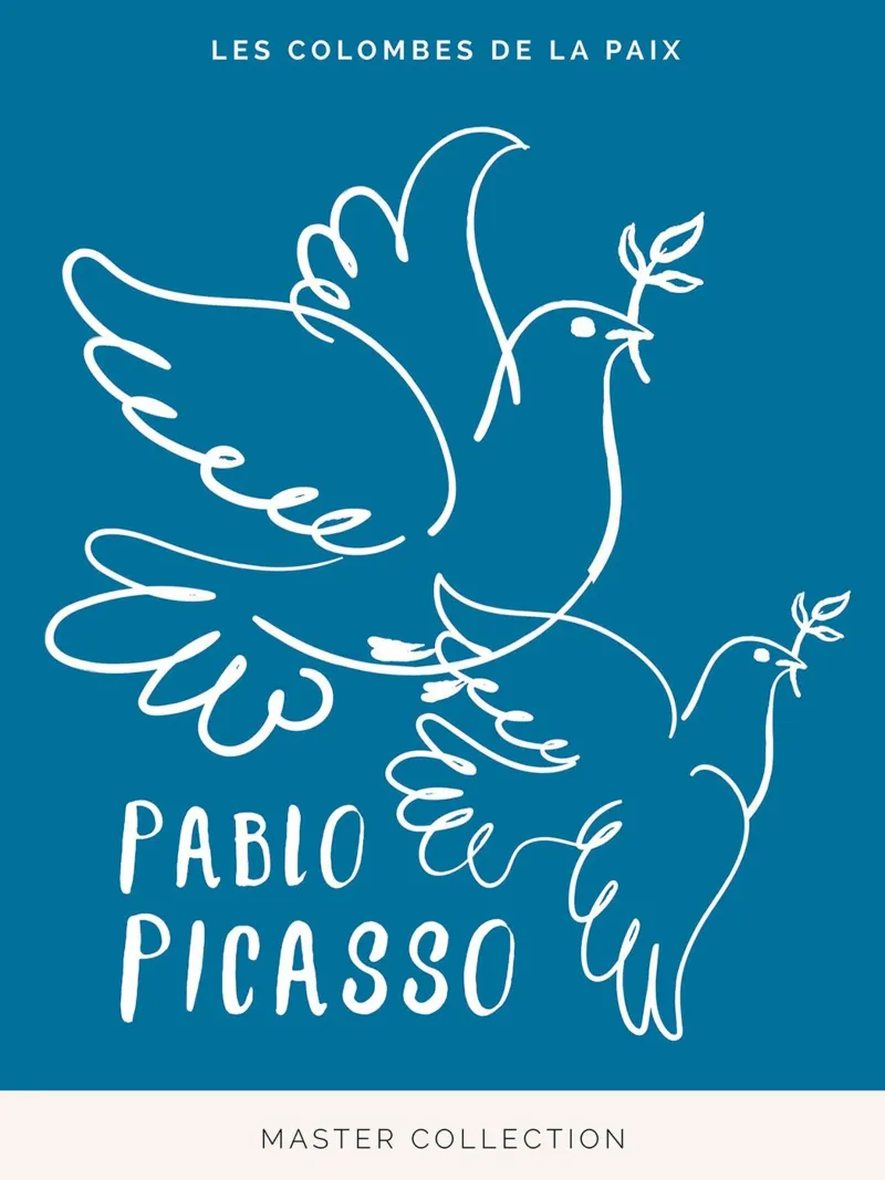 Pablo Picasso - Le colombe della pace tela con Cornice a cassetta da Linda Richardson