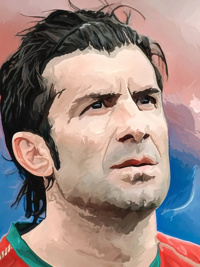 Luis Figo: La leggenda del calcio tela con Cornice a cassetta da dan band