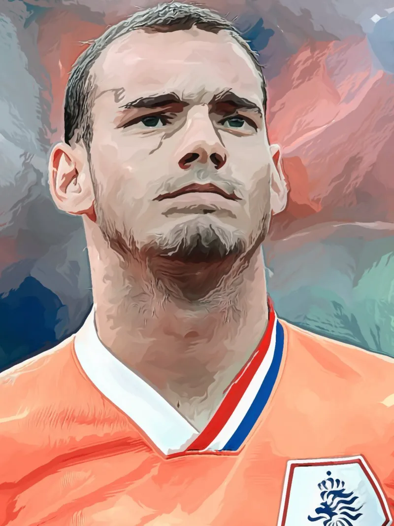 Wesley Sneijder tela con Cornice a cassetta da dan band