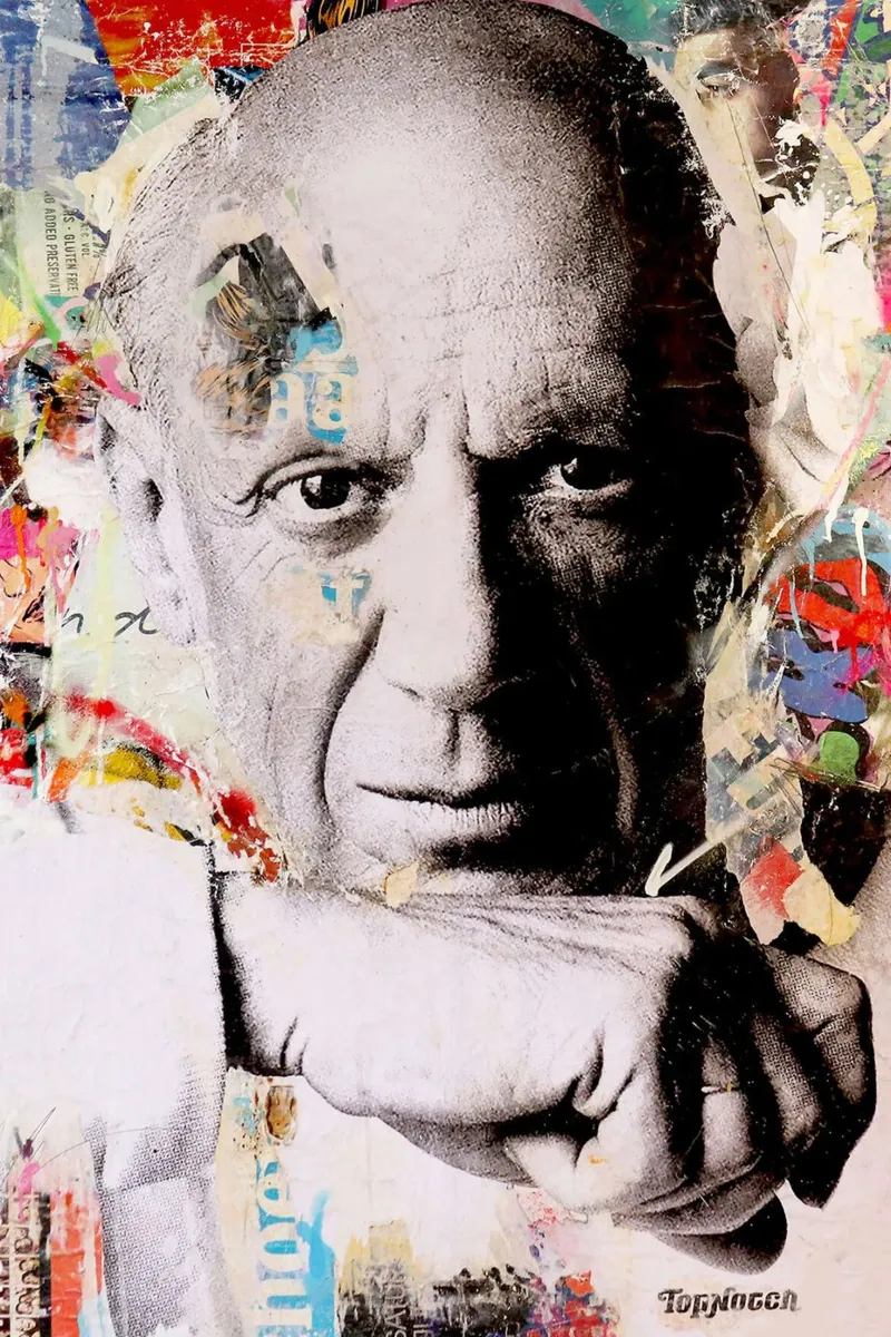 Ritratto di Picasso Pop Art di Michiel Folkers poster da Linda Richardson