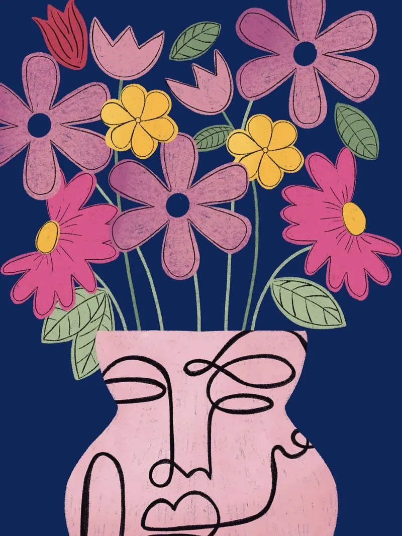 Pick up your Feelings von Shatha Dafai Leinwand mit Schattenfugenrahmen von Linda Richardson