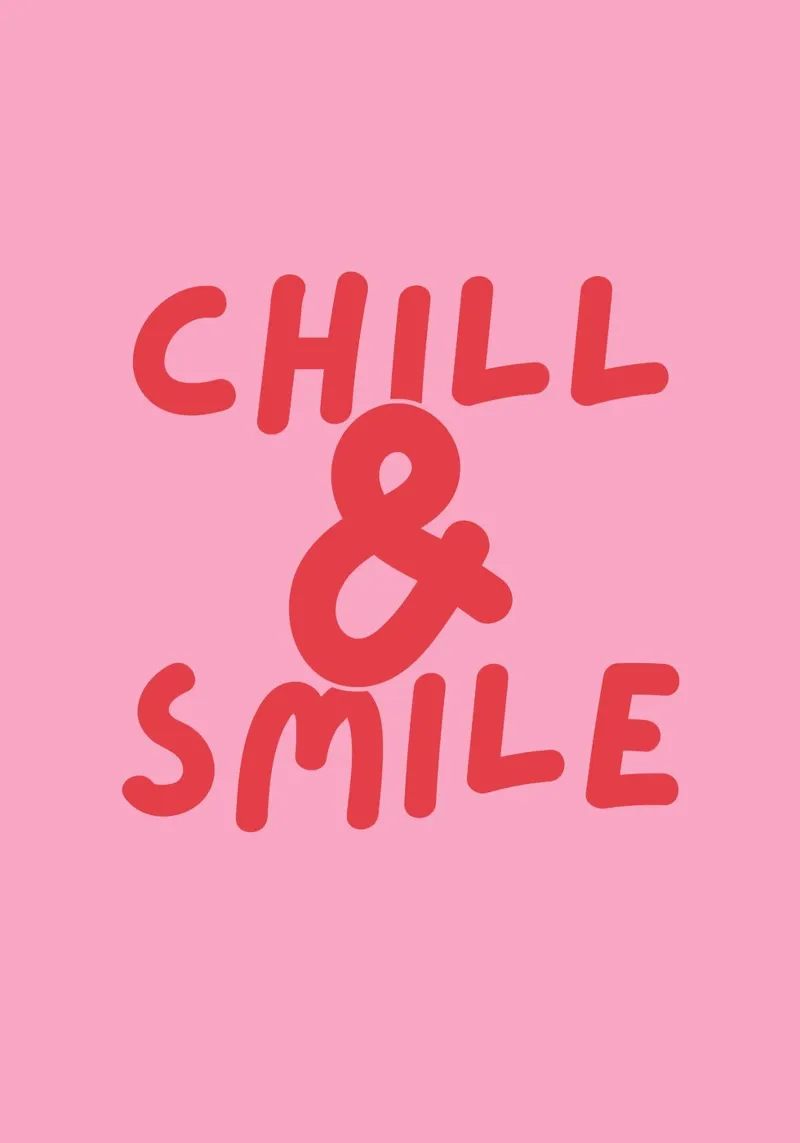 Chill & Smile tela con Cornice a cassetta da DigiWunderwerk