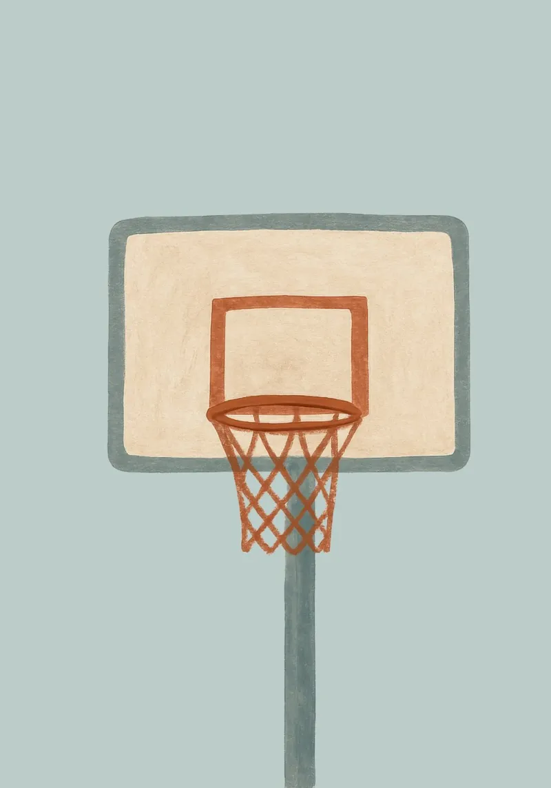 Stampa per cameretta, Pallacanestro, Cameretta dei ragazzi, Poster carino per bambini poster da Little Lola